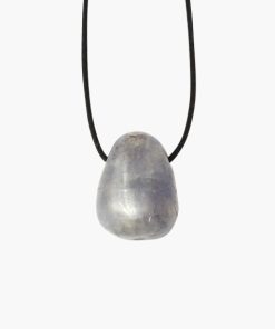 Anhänger Trommelstein gebohrt Iolith